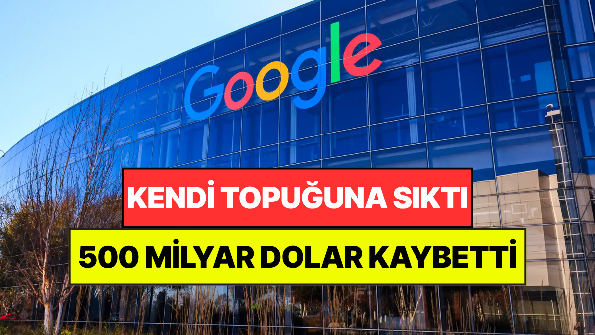Yapay Zeka Krizi: Google Bir Günde 500 Milyar Dolar Kaybetti